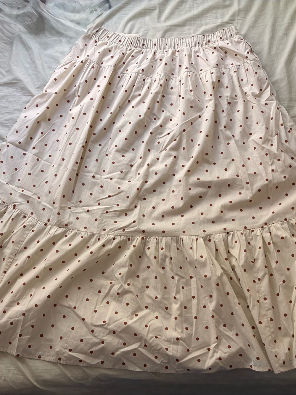 Abercrombie & Fitch Poplin tiered maxi skirt (size XL Tall) - Picture 3 of 4